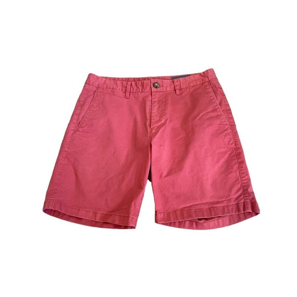 Size 30 Bonobos Red Twill Men's Shorts 7.5" Inseam